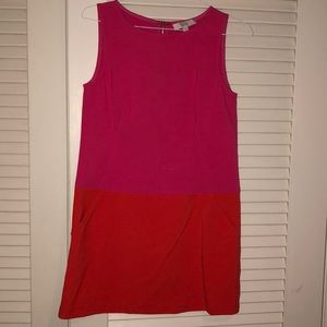 Ann Taylor loft hot pink and orange dress